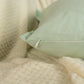 Cotton Linen Mint Green Cushion Cover, Sage Green Linen Pillow Cover 45x45cm , 18x18inches