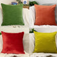 Luxury Corduroy Red, Gold, Orange, Green Cushion Cover, Modern Farmhouse Decor Cushion Cover, High Weight Fabric 43x43cm