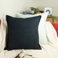 Linen Dark Blue Cushion Cover I Linen Throw Pillowcase Sofa Cushion Cover Home Decor 45x45cm, 18x18Inches