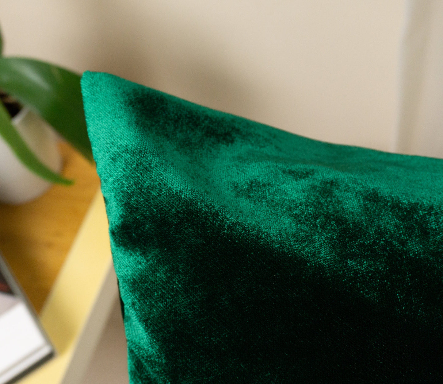 Luxury Shiny Dark Green Velvet Christmas Pillow Cover, Velvet Christmas Decor Green Cushion Cover (All Sizes)