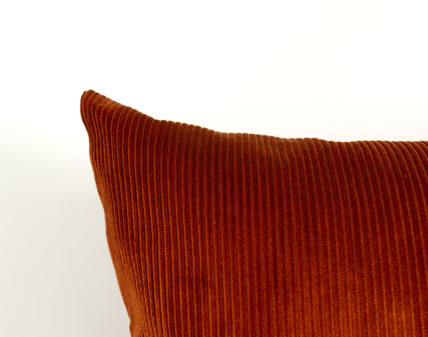 Luxury Cord Velvet Terracotta Cushion Cover, Burgundy Corduroy Pillow Cover, Burnt Orange Pillow Cover (All Sizes)