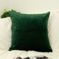 Luxury Cord Velvet Dark Green Pillow - Cushion Cover, Dark Green Lumbar Pillow Cover, Square Throw Pillow Cover (All Sizes)