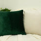 Luxury Cord Velvet Dark Green Pillow - Cushion Cover, Dark Green Lumbar Pillow Cover, Square Throw Pillow Cover (All Sizes)