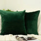 Luxury Cord Velvet Dark Green Pillow - Cushion Cover, Dark Green Lumbar Pillow Cover, Square Throw Pillow Cover (All Sizes)