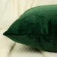 Luxury Cord Velvet Dark Green Pillow - Cushion Cover, Dark Green Lumbar Pillow Cover, Square Throw Pillow Cover (All Sizes)