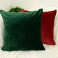 Luxury Cord Velvet Dark Green Pillow - Cushion Cover, Dark Green Lumbar Pillow Cover, Square Throw Pillow Cover (All Sizes)