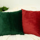 Luxury Cord Velvet Dark Green Pillow - Cushion Cover, Dark Green Lumbar Pillow Cover, Square Throw Pillow Cover (All Sizes)