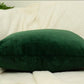 Luxury Cord Velvet Dark Green Pillow - Cushion Cover, Dark Green Lumbar Pillow Cover, Square Throw Pillow Cover (All Sizes)