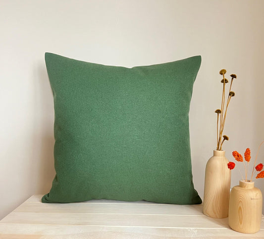 Cotton Linen Green Cushion Cover, Upholstery Linen Decorative Cushion Covers (All Sizes)