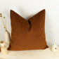 Cosy Linen Terracotta Cushion Cover, Custom Size Rust Terracotta Pillow Covers