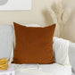 Cosy Linen Terracotta Cushion Cover, Custom Size Rust Terracotta Pillow Covers