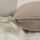 100% Natural Linen Decorative Ivory Cushion Cover, Linen Beige Pillow Cover (Any Custom Size)